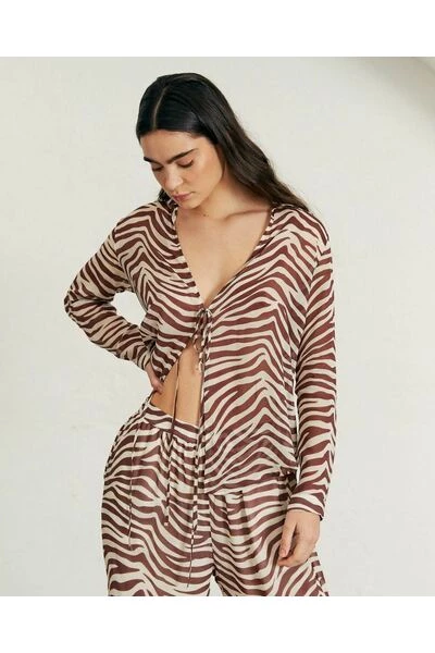 ALOHAS Blouses Rumours Top Brown 4 ALOHAS Blouses Rumours Top Brown - Afbeelding 4