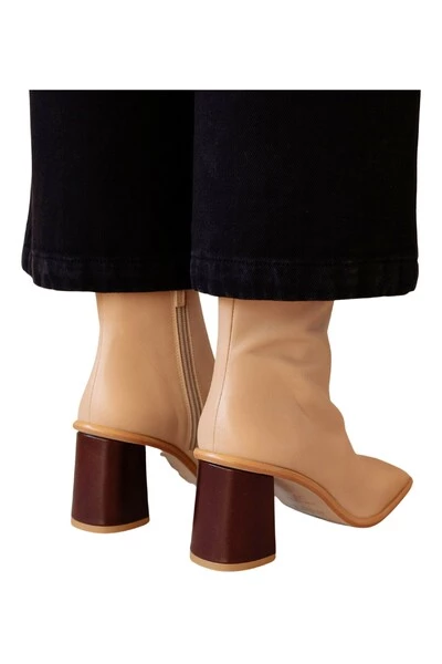 ALOHAS Enkellaarsjes Shoes Beige 5 ALOHAS Enkellaarsjes Shoes Beige - Afbeelding 5