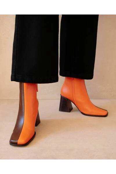 ALOHAS Schoenen South Bicolor Leather Boots Brown 1 ALOHAS Schoenen South Bicolor Leather Boots Brown