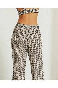 ALOHAS Wijde Broeken Cliffhanger Pants Monogram Brown 8 ALOHAS Wijde Broeken Cliffhanger Pants Monogram Brown -Aloha Winkel e356c4348864e0369fe6823760fb3d3b