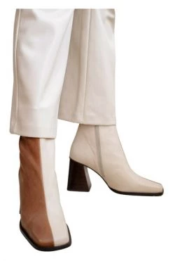ALOHAS Enkellaarsjes Bicolor Ankle Boots White