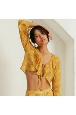 ALOHAS Blouses Linn Freesia Mellow Yellow -Aloha Winkel e7ffcd628f872a57cd0fc65f54db5053