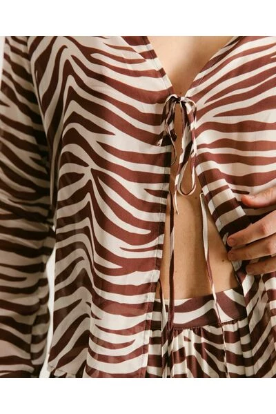 ALOHAS Blouses Rumours Top Brown 3 ALOHAS Blouses Rumours Top Brown - Afbeelding 3