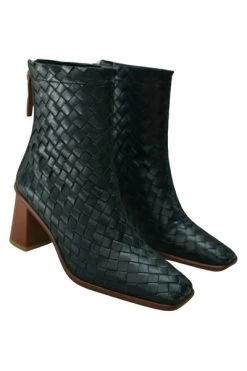 ALOHAS Schoenen West Braided Leather Boots Black -Aloha Winkel eba417e25d33d2aaca9c9539ed6ca5a1