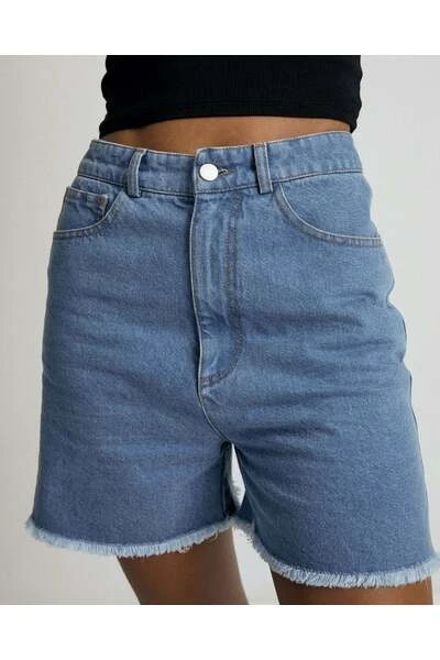 ALOHAS Denim Shorts Berry Blue 2 ALOHAS Denim Shorts Berry Blue - Afbeelding 2