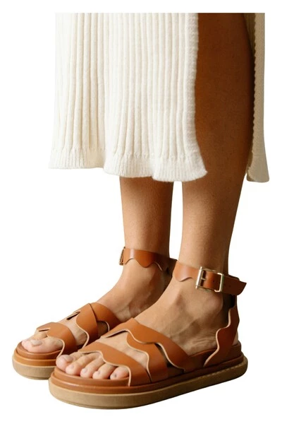 ALOHAS Sandalen Wavy Sandals Brown 3 ALOHAS Sandalen Wavy Sandals Brown - Afbeelding 3