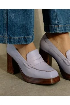 ALOHAS Loafers Busy Pumps Purple
