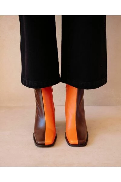 ALOHAS Schoenen South Bicolor Leather Boots Brown 3 ALOHAS Schoenen South Bicolor Leather Boots Brown - Afbeelding 3