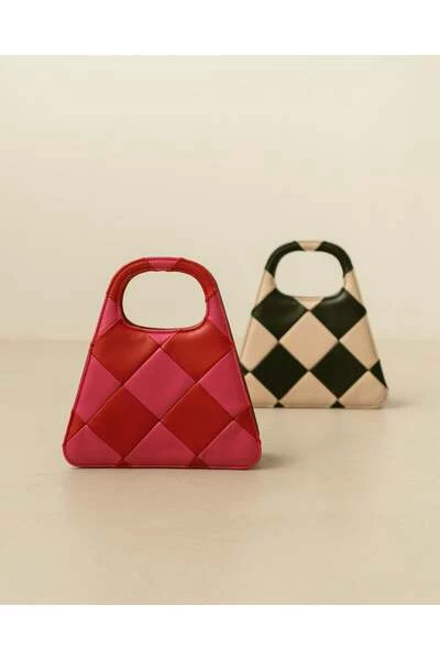 ALOHAS Schoudertassen The A Scacchi Bag Red 4 ALOHAS Schoudertassen The A Scacchi Bag Red - Afbeelding 4