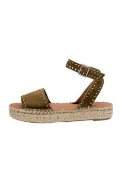 ALOHAS Sandalen Rome Studded Espadrilles Green -Aloha Winkel f873dcf978f215bc0712479a5c7a46ea