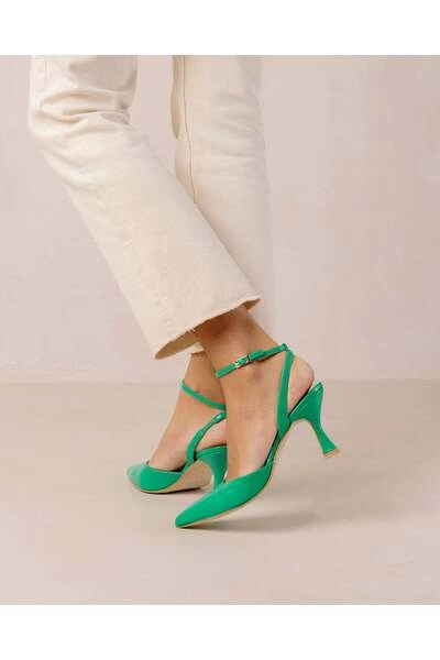 ALOHAS Schoenen Cinderella Shiny Pumps Green 6 ALOHAS Schoenen Cinderella Shiny Pumps Green - Afbeelding 6